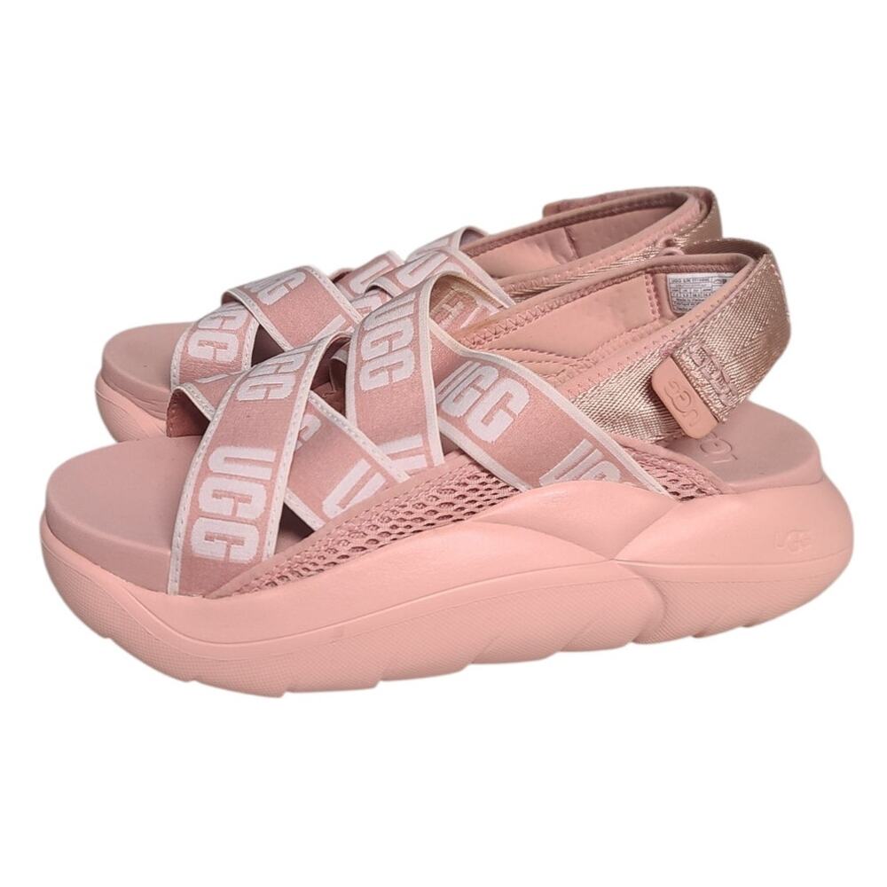 UGG LA Cloud Sport Sandal Pink Platform Strappy 7.5